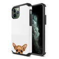 thumbnail image 1 of FINCIBO Hybrid Case Hard Plastic TPU Slim Back Cover for Apple iPhone 11 Pro 5.8" 2019, Fawn Apple Head Chihuahua Dog, 1 of 8