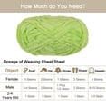 thumbnail image 4 of Uxcell 2Pcs Velvet Yarn Chenille Yarn 2x100g/7.1oz 174 Yards Total Length Super Bulky Polyester Soft Blanket Yarn Green, 4 of 7