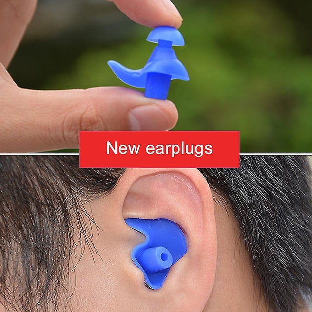 Bouchons d'Oreilles de Natation en Silicone Étanche Accessoires de Natation-E-SinKeeU