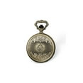 thumbnail image 3 of Gem & Harmony Antique Yellow Finish 2-Horses Pocket Watch for Men, 3 of 5