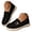 Black, variant on Women's Orthopedic Slip on Shoes Knit Brethable Casual Walking Sneakers Embroidery Flower Comfortable Work Flats (Beige,6.5)