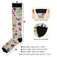 thumbnail image 3 of FORMRS Womens Knee High Socks Casual Long Thick Travel Daily Wear, 2 Pairs, Purple Cartoon Animals, 3 of 6