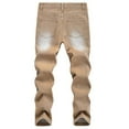 thumbnail image 3 of GYRATEDREAM Boy's Skinny Ripped Jeans Destroyed Distressed Taper Zipper Denim Jeans Pants with Holes, 3 of 9