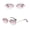 Gold Pink, variant on Rimless Sunglasses Polygon Cut Edge Punk Sun Glasses UV400 Protection Fashion Eyewear For Men Women Driving Travel Eyepiece