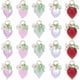 thumbnail image 1 of 20 colgantes de cristal con forma de fruta, 5 colores, transparentes, con forma de fresa, para manualidades, pendientes, dijes sueltos, 1 of 5