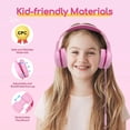 thumbnail image 4 of Auriculares EarFun Kids K1 con cable y micrófono rosa fucsia, 4 of 8