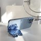 thumbnail image 5 of Funda para iPhone 14 con adorable conejito, soporte oculto, TPU suave transparente, a prueba de golpes, espejo 3D, soporte de conejo con protección para cámara, para mujeres y niñas - Morado, 5 of 8