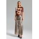 thumbnail image 2 of Vestido maxi bellabarnetten Kaci con corte metalizado, 2 of 7