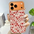thumbnail image 3 of Case For Apple iPhone Air / 17 Pro / 17 Pro Max Series Case, Slim Thin Transparent Flexible Clear TPU Shockproof Phone Case For iPhone 17 Series, red line heart pattern, 3 of 6