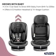 thumbnail image 2 of Peg Perego Primo Viaggio Asiento convertible todo en uno para automóvil - Recién nacido hasta 10 años o más - 5-120 lbs - Altura ajustable y delgada, 100% libre de FR, Hecho en Italia, Regaliz (Negro), 2 of 5
