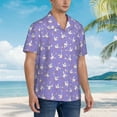 thumbnail image 3 of Sikiie Funny goose birds Print Men's Hawaiian Shirt, Summer Beach Button Pocket Short Sleeve T-Shirt,3X-Large, 3 of 7