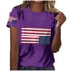 thumbnail image 1 of Tops de Cuello Redondo para las Mujeres de Manga Corta Impresa Casual, Camiseta de Moda para Uso Diario Y de Fiesta, 1 of 5