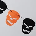 thumbnail image 3 of Hallloween Nonwoven Garland Cadena Pared Puerta Ventana Colgante Decoración Foto Prop Colcomx Cabeza de calavera de Halloween, 3 of 8