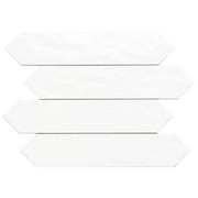 The Tile Life Talavera Picket 2.6x13 White Ceramic Wall Tile - 2.6x13 Sample