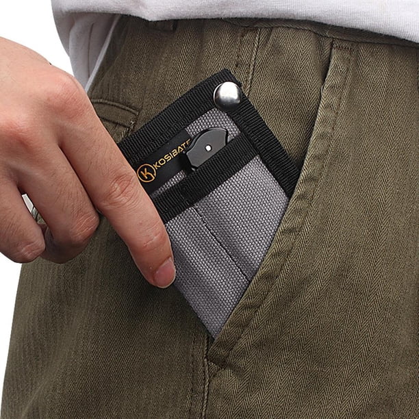 EDC Molle Wallet Card Case Deportes al aire libre Caza Monedero (Gris oscuro) Likrtyny Para Estrenar