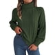 thumbnail image 2 of Suéter de cuello alto para mujer, moda de manga larga, cuello redondo navideño, blusa holgada de tendencia, suéter de punto, suéter para mujer, 2 of 4