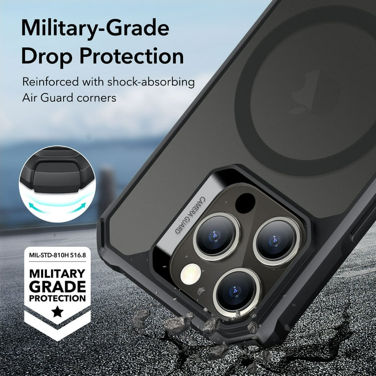 iPhone 15 Pro Max ESR Armor Tough Kickstand HaloLock MagSafe Skal - Svart /  Klar