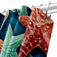thumbnail image 5 of Starfish Waterproof Shower Curtain Set with Hooks - Printed Bathroom Decoration - Curtain Sets, 5 of 5