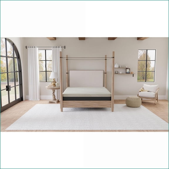 Mattresses, Twin 8 Inch Firm Gel Memory Foam Tight Top Mattress | Foam | Dark Gray