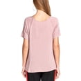 thumbnail image 5 of KOGMO Women's Raglan Sleeve Dolman Tunic Tshirt Top with Knot on Hemline, 5 of 7