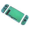 thumbnail image 4 of PlayVital Glossy Back Cover for Nintendo Switch Console, NS Joycon Handheld Controller Separable Hard Shell, Dockable Protective Case for Nintendo Switch - Chameleon Green Purple, 4 of 9