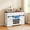 White, variant on Topcobe 52 Inches Wine Bar Cabinet with LED Lights and Sliding Barn Doors, Modern Furniture, Sturdy, Fashion-White