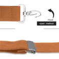 thumbnail image 4 of QCWQMYL Brown Suspenders for Men with 4 Swivel Hooks Adult Belts Loops Braces Work Wedding Hunting, 4 of 6
