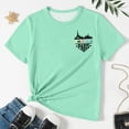 thumbnail image 4 of WEIYLL T-Shirts Graphiques pour Filles Manches Courtes Été Col Rond Ville Hauts Doux Imprimés pour Enfants de 8-9 Ans, 4 of 6
