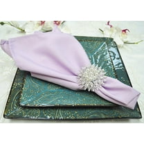 Wedding Linens Inc. (10 pcs) 20" x 20" Polyester Linen Napkins - Lavender