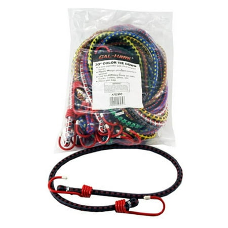

Cal Hawk Tools 20-pc. 30 Color Bungee Tie Down