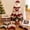 E, variant on DIY Quilted Santa Christmas Tree Kit, Fabric Patchwork Set, Handmade | Holiday Tabletop Decor, Layered Ornament, Sewing Craft for Adults, Snowman Tree, Charming Quilting Gift(E)