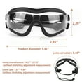 thumbnail image 2 of Dog Goggles Small Breed Doggy Sunglasses UV Protection Heart Shape Dog Sunglasses Anti-UV Waterproof Windproof Glasses Dog Eyewear for Long Snout Dogs (Silver), 2 of 7