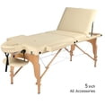 thumbnail image 1 of GreenLife® 3-Section 5" Luxury Wooden Super Stable Portable Massage Table - MTW132, 1 of 4
