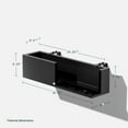 thumbnail image 4 of Veradek Block Series Trough 36" Plastic Planter w/ Bracket - Black, 4 of 13