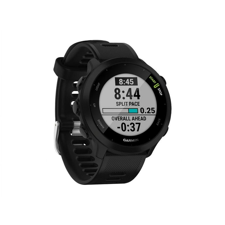  Garmin Forerunner 55 GPS Running Watch + HRM-Dual Heart Rate  Monitor, Black : Electronics