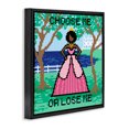 thumbnail image 3 of Stupell Industries Contemporary Choose Me Pixel Princess Black Floating Frame Canvas Art, 25 x 25, by Grace Popp, 3 of 8