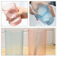 thumbnail image 6 of 6 Pcs Transparent Couple Teeth Brushing Cup Toothbrush Holders Mouthwash Cups Reusable Mugs Lovers, 6 of 6