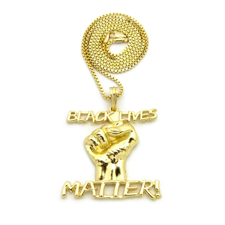 Raised fist necklace deals