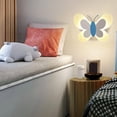 thumbnail image 4 of Lámpara de pared de luz cálida, minimalista y moderna, ideal como luz nocturna para el hogar o el dormitorio. Blanco azul, 4 of 9