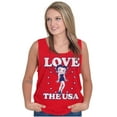 thumbnail image 4 of Betty Boop Cartoon Love The USA Tank Top Tee Shirt Women Brisco Brands X, 4 of 6