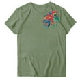 thumbnail image 1 of Pisexur Hauts d'Été pour Femmes, Hauts pour Femmes, Hauts de Sortie pour Femmes, Hauts pour Femmes, Blouse Mode Imprimée à Manches Courtes Col Rond T-Shirt Vert,TG, 1 of 5
