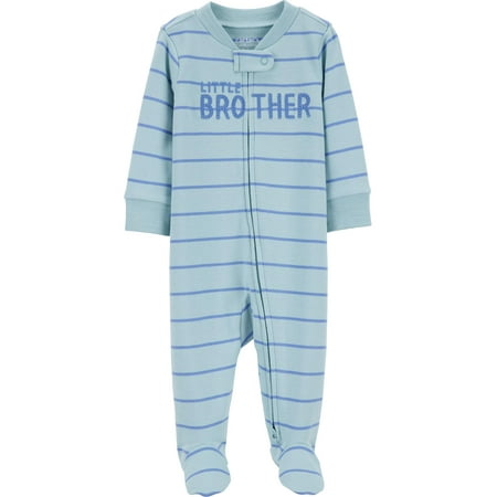 Gerber Baby Girl Long Sleeve Romper with Ruffles, Sizes Newborn – 24 Months