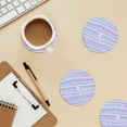 thumbnail image 6 of Xecao Striped Gradient for MDF Cork Coaster 4 Pcs,Drink Coasters,Suit for House Warming Gifts New Home ,Coffee Table Decor-Round Shape, 6 of 7