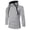 Gray, variant on Sweatshirts for Men Hooded Double Zip Long Sleeve Color Blocked Tops Outdoor Athletic Casual Fashion Tops