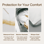 Coop Home Goods Pillow Protector for Kids Pillow (White), 1 Pack