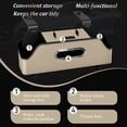 thumbnail image 6 of Car Backseat Organizer with 2 Dual Cup Holders, Tissue Box & Storage Compartments, Multi-Function Car Seat Storage with Hooks for Ultimate Travel Convenience(Apricot), 6 of 8