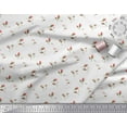 thumbnail image 2 of Soimoi White Cotton Duck Fabric Rose Buds Floral Decor Fabric Printed Yard 56 Inch Wide, 2 of 3