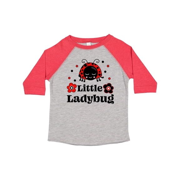 Inktastic Little Ladybug with Flowers Boys or Girls Toddler T-Shirt