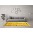 thumbnail image 3 of Ahgly Company Machine Washable Indoor Rectangle Abstract Yellow Contemporary Area Rugs, 5' x 7', 3 of 4