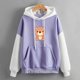thumbnail image 1 of ICHUANYI Clearance Women's New Fall And Winter Color Blocking Long-sleeved Hooded Loose Large Size Casual Sweater Women ICHUANYI "ICHUANYI", 1 of 3